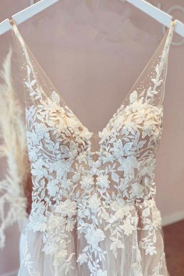 Boho wedding dresses A line | Wedding dresses lace online_2