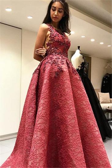 Sexy Sleevelss Backless Lace Formal Evening Dresses 2022 Appliques Prom Dress