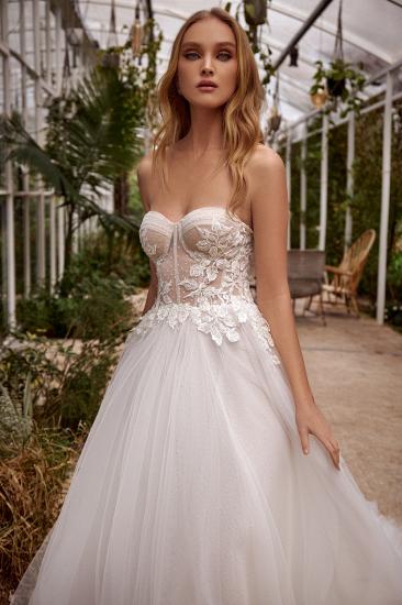 Tube top temperament forest super fairy luxury princess style big tail wedding dress_1