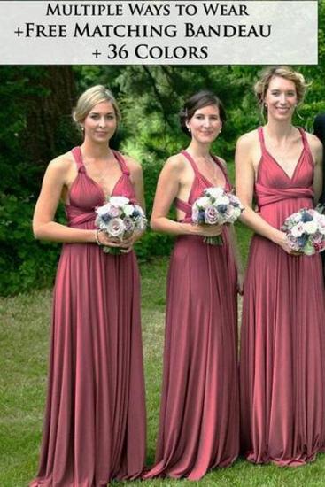 Multiway Ways Bridesmaid Dress Aline Wedding Party Dress_1