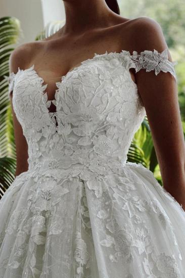 Elegant wedding dresses with lace | Wedding dresses A line cheap_4