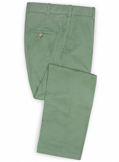 New spring green chino suit | two-piece summer suit_3