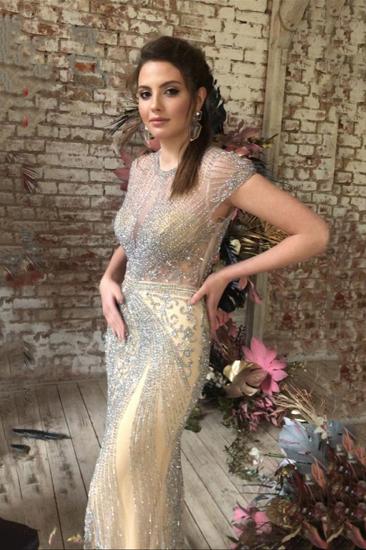 Luxury Mermaid Halter Rhinestones Prom Dress with Tassel | Sparkle Formal Evening Dresses_11
