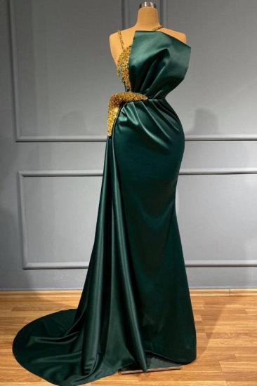 Pretty Evening Dress Long Green | Sparkling Prom Dress_1