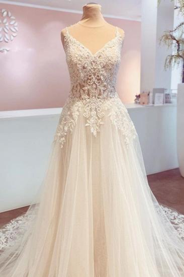New wedding dresses A line | Wedding dresses with lace_3