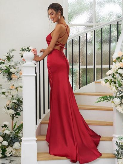 Schöne Abendkleider lang rot | Einfache Ballkleider billig_3