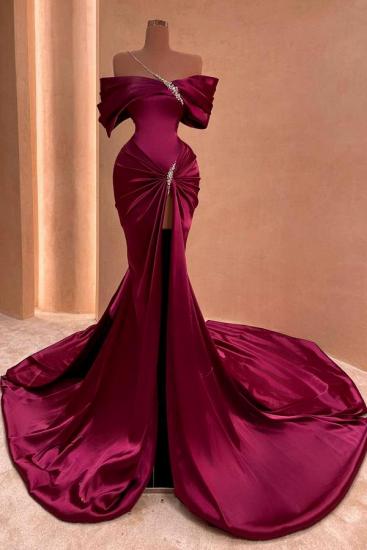 Fuchsia Evening Dresses Long | Glitter prom dresses_1