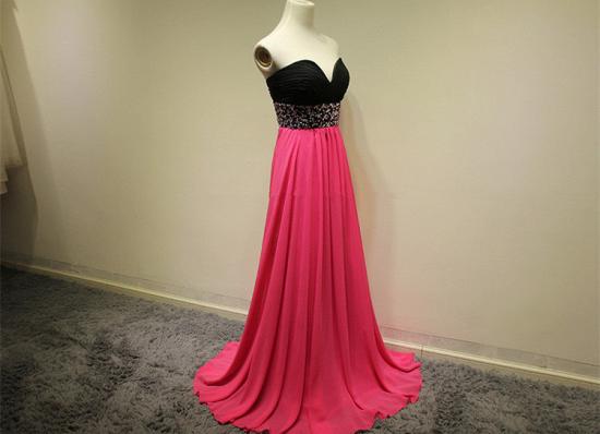 Sweetheart Crystal Zipper Evening Dresses Elegant Attractive Zipper 2022 Prom Gowns_2