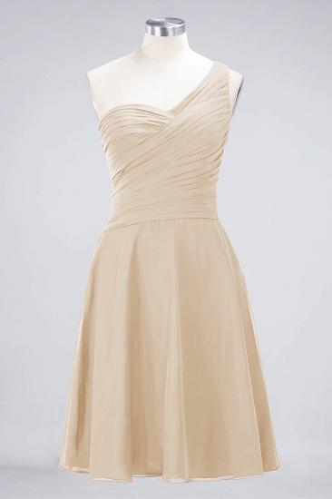 Chiffon A-Line One-Shoulder Sweetheart Sleeveless Short Bridesmaid Dress with Ruffles_14