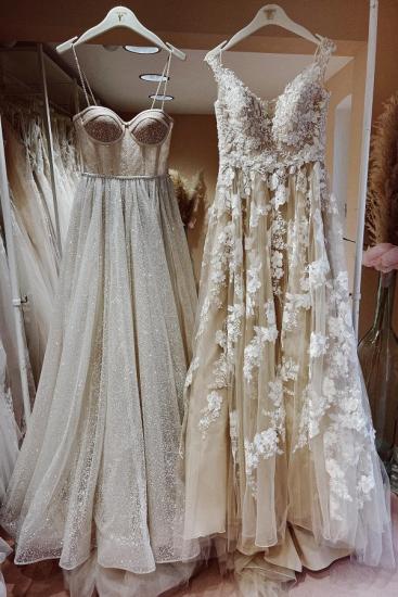 Vintage-Brautkleider aus Spitze | Eine Linie Brautkleider günstig