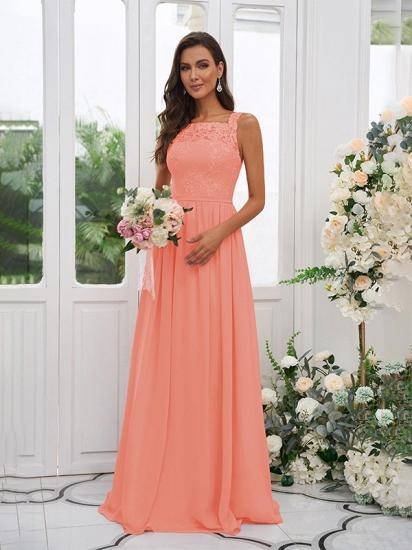 Beautiful Long Dusky Pink Lace Evening Dress | Lace Sleeveless Prom Dress_9