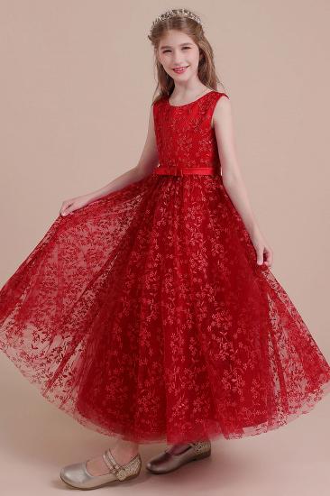 New Arrival Ankle Length Tulle Flower Girl Dress | Elegant A-line Little Girls Dress for Wedding_7