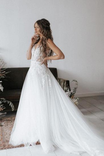 Designer Wedding Dresses A Line Lace | Boho Wedding Dresses Online_1