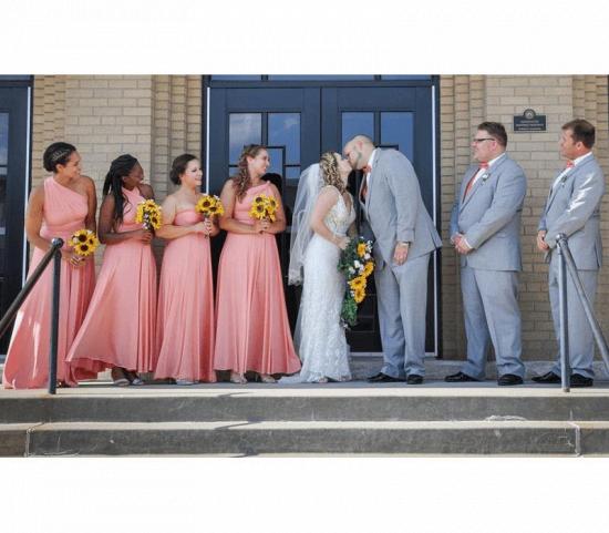 Peach Coral Infinity Bridesmaid Dress In   53 Colors_5