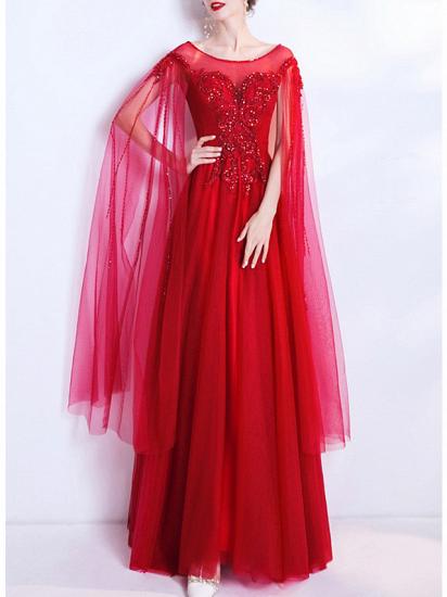 Romantic A-Line Wedding Dress Jewel Organza Cap Sleeve Plus Size Bridal Gowns_3