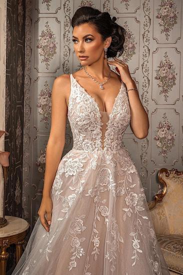 Beautiful Wedding Dresses A Line Lace | Backless Wedding Dresses Online_5