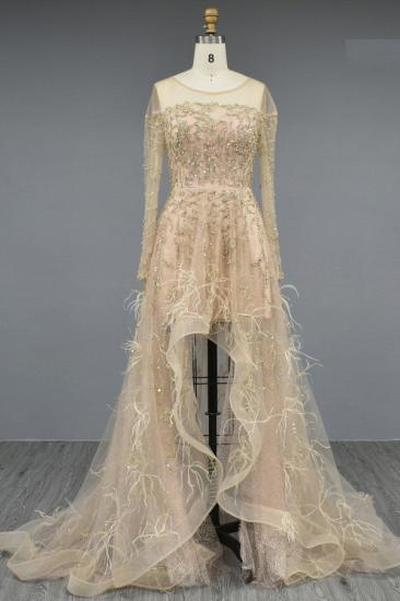 Designer Evening Dresses With Sleeves | Prom dresses long glitter_3