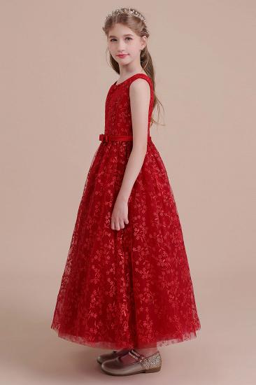 New Arrival Ankle Length Tulle Flower Girl Dress | Elegant A-line Little Girls Dress for Wedding_4