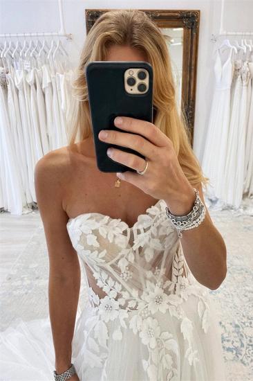Elegant boho wedding dresses | Wedding dresses A line lace_2