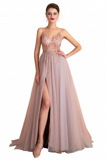 Charlotte | New Arrival Dusty Blue, Pink Spaghetti Strap Prom Dress with Sexy High Split, Evening Gowns Online_1