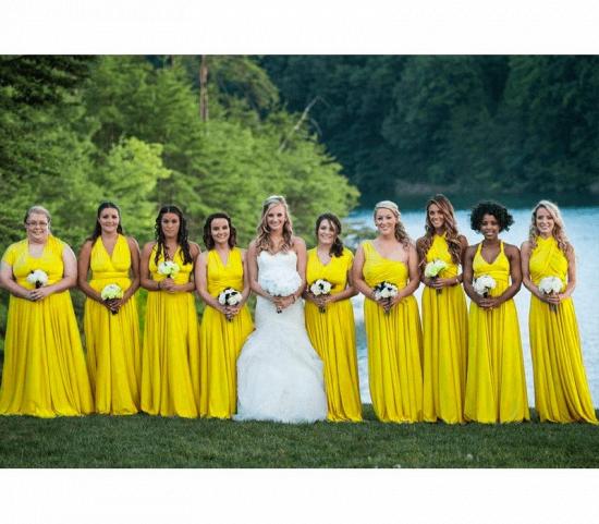 Yellow Infinity Bridesmaid Dress In   53 Colors_4