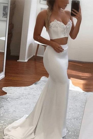 Sexy Two Pieces Sweetheart Evening Dresses 2022 | Mermaid Appliques Simple Formal Dress_1