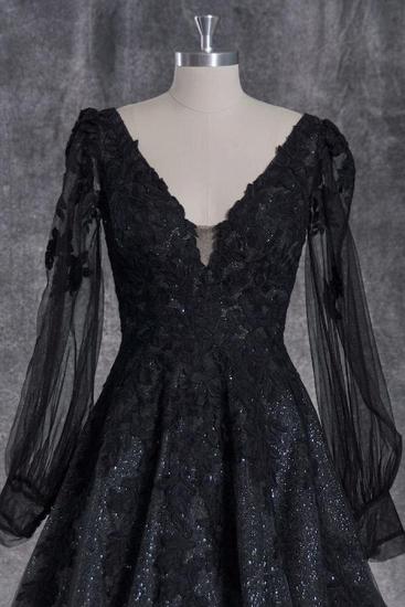 Vintage Wedding Dresses A Line Black | Wedding Dresses With Sleeves_3
