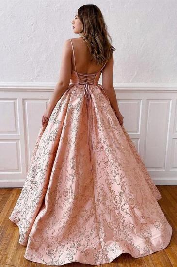 Schickes A-Linien-Abendkleid Sweetheart-Trägern Floral Formales Kleid_3