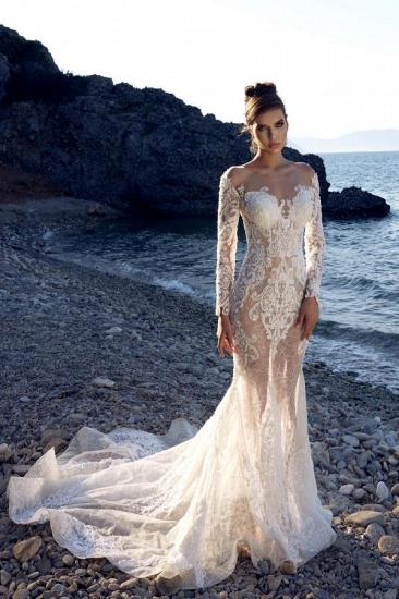 Neue Brautkleider Meerjungfrau Spitze | Brautkleider mit Ärmeln