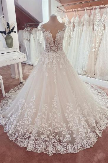 Beautiful wedding dresses lace | Wedding dresses heart neckline_1