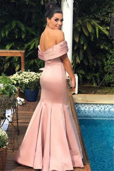 2022 Sexy Rosa Meerjungfrau Abendkleid | Schulterfreies, bodenlanges Ballkleid_3