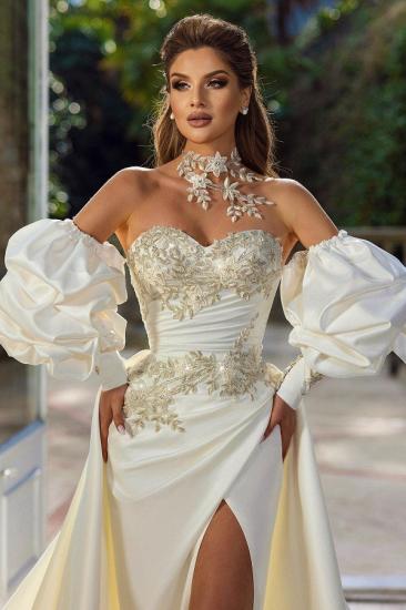 Elegante Brautkleider A-Linie | Brautkleider aus Satin_2