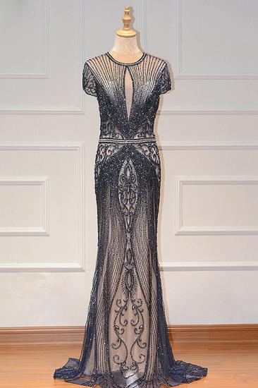 Luxury Mermaid Halter Rhinestones Prom Dress with Tassel | Sparkle Formal Evening Dresses_25