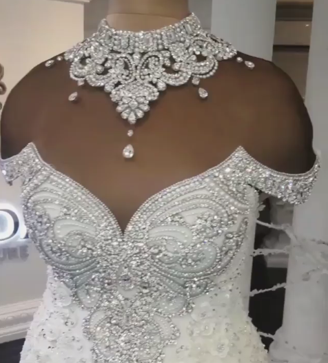 Luxus Hochzeitskleider Brautmode Abendkleider | Brautkleid Meerjungfrau Mit Schleppe Online Kaufen_4