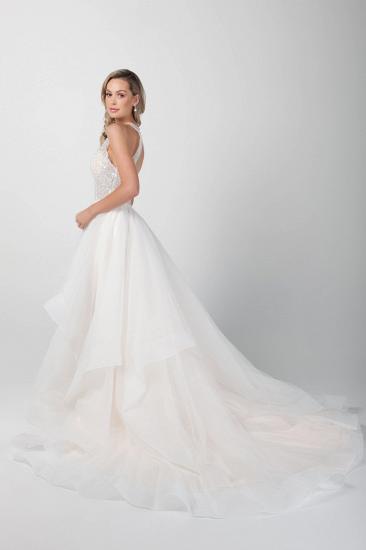 Crystal Beaded Sparkling Sequins Tulle Lace Fluffy Romantic Vintage Wedding Dress Wedding Custom_3
