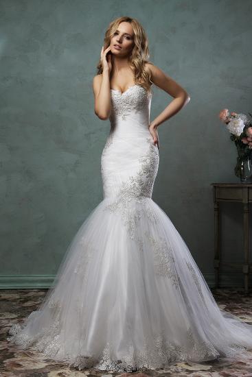 Sexy Tulle Sweetheart Ruffles Bridal Gown Latest Lace Applique Custom Made 2022 Wedding Dress
