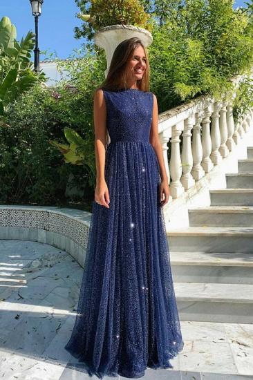 Elegant Sparkly Sequins Aline Evening Maxi Dress