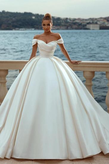 Gorgeous Princess Wedding Dresses | Satin Wedding Dresses Cheap_1