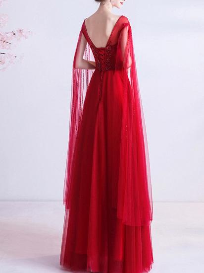 Romantic A-Line Wedding Dress Jewel Organza Cap Sleeve Plus Size Bridal Gowns_4