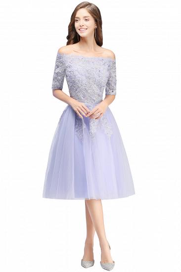 A-line applique tulle ball gown_7