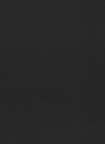 Stretch-Anzug aus reiner schwarzer Feder-Baumwollleinwand ｜ Zweiteiliger Anzug_4