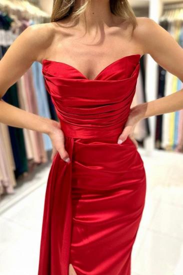 Lange rote Abendkleider günstig | Einfache Ballkleider online_6