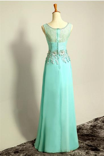 Ice Blue Floor Length Lace 2022 Prom Gowns Applique Sexy Charming Evening Dresses_2