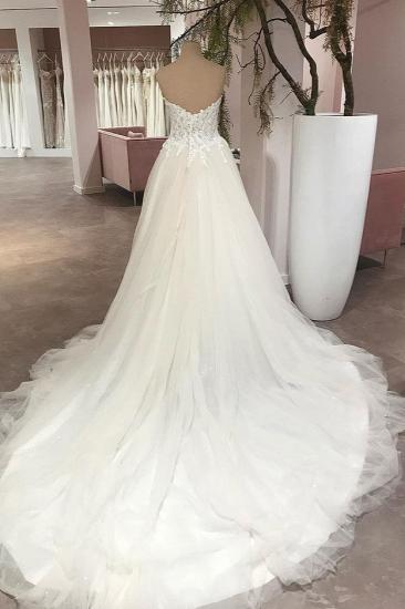 Elegant wedding dresses heart neckline | Wedding dresses A line_2