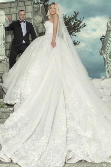Luxury Wedding Dresses A Line | Wedding dresses with lace_3