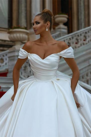 Wunderschöne Prinzessin Brautkleider | Günstige Brautkleider aus Satin_2