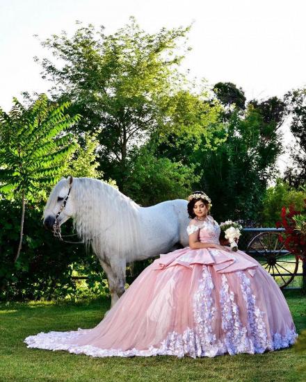 Pink luxury ball gown quince dress for sweet 16_4