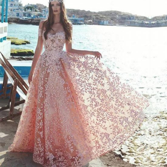 Elegant Off-the-Shoulder 2022 Evening Dress | Lace Appliques Prom Party Dress On Sale_3