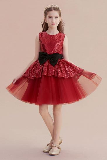 Fabulous Tulle A-line Flower Girl Dress | Bows Sequins Little Girls Dress for Wedding