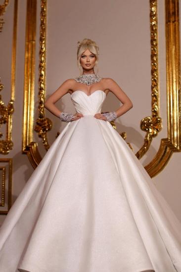 Designer Wedding Dresses Satin | Princess wedding dress with glitter